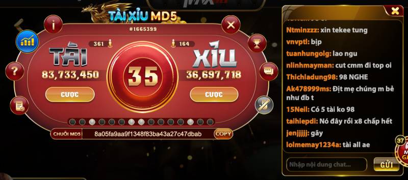Bí kíp thắng lớn khi chơi Tài Xỉu MD5 Max88