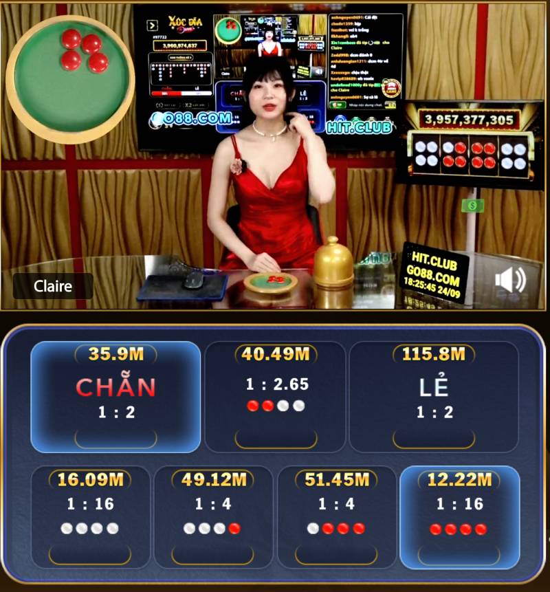 Những ưu điểm của xóc đĩa live Max88