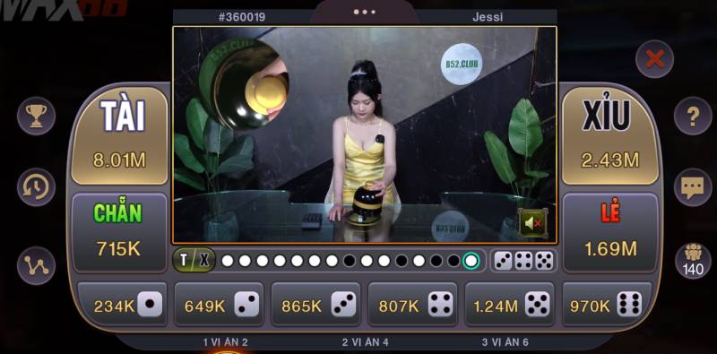 Sơ lược về game Tài Xỉu Live Max88